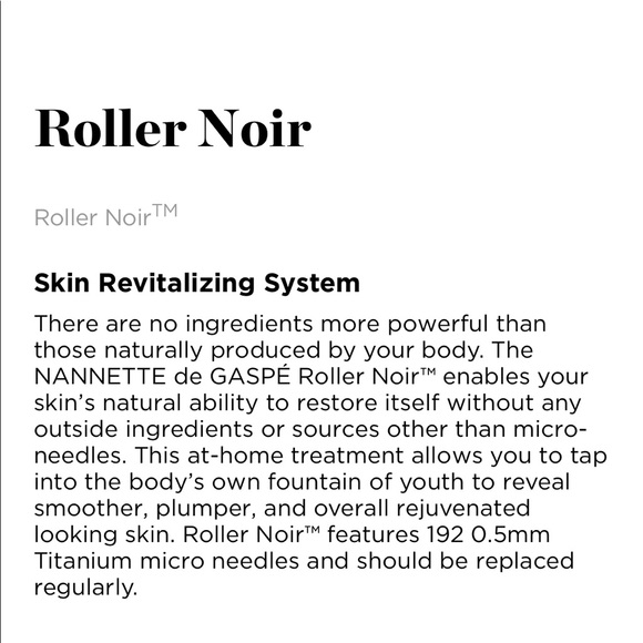 Brand new Nannette de Gaspe Roller Noir microneedling roller - Picture 7 of 8
